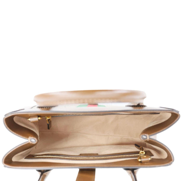 GUCCI Jackie 1961 Medium Web GG Supreme Canvas Tote Bag Beige 649016