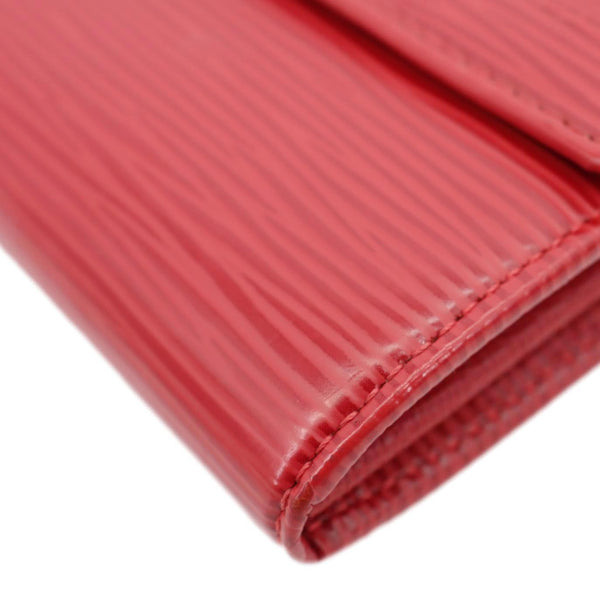 LOUIS VUITTON Sarah Epi Leather Wallet Red
