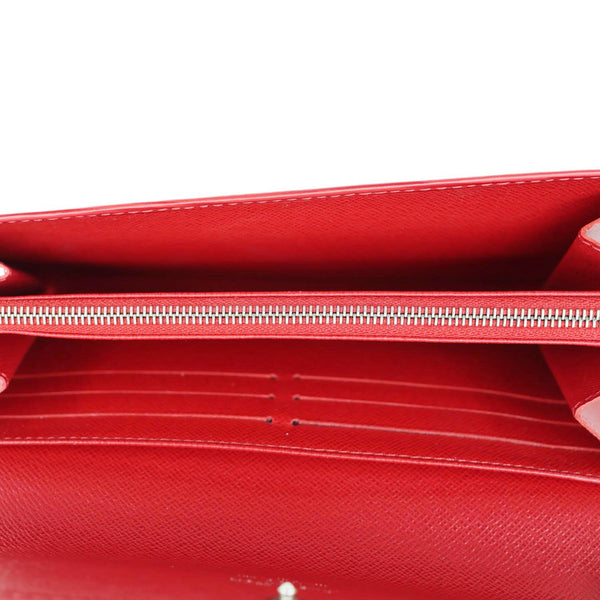 LOUIS VUITTON Sarah Epi Leather Wallet Red