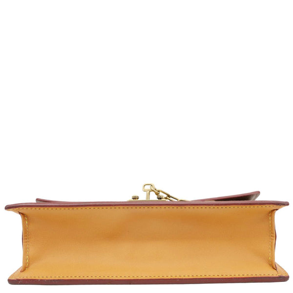 LOUIS VUITTON S Lock Monogram Canvas Belt Pouch Brown