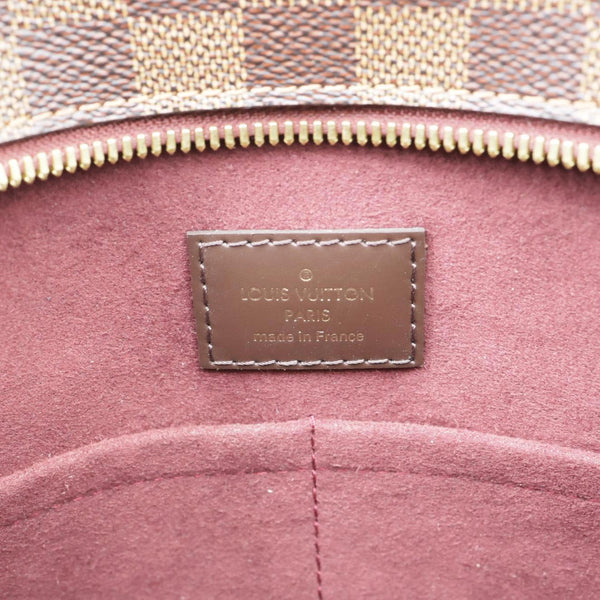 LOUIS VUITTON Jersey Damier Ebene Tote Bag Bordeaux