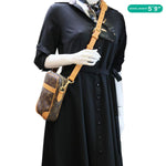 LOUIS VUITTON Danube Monogram Canvas Crossbody Bag Brown