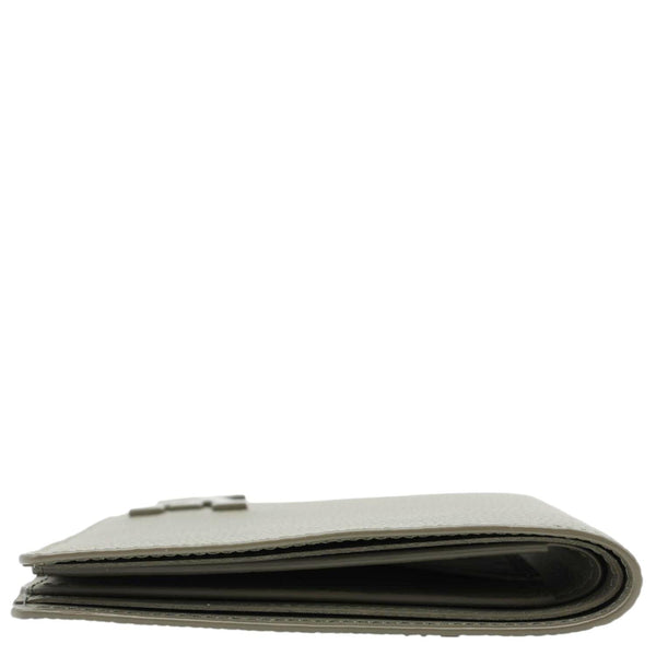 LOUIS VUITTON Multiple Wallet Aerogram Grained Calfskin Leather Clutch Green