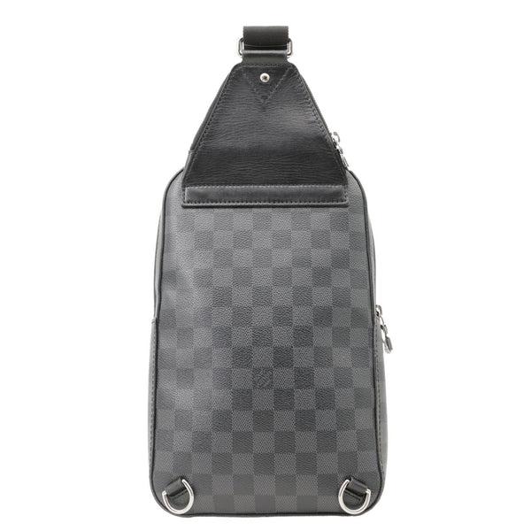 LOUIS VUITTON Avenue Sling Damier Graphite Backpack Bag Black