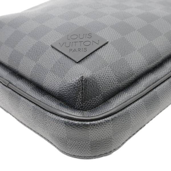 LOUIS VUITTON Avenue Sling Damier Graphite Backpack Bag Black
