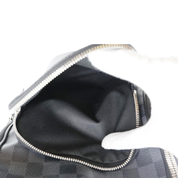 LOUIS VUITTON Avenue Sling Damier Graphite Backpack Bag Black