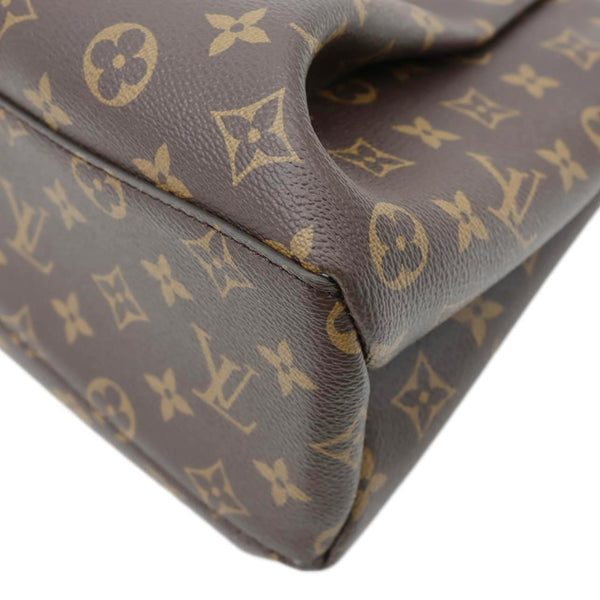 LOUIS VUITTON Rivoli PM Monogram Canvas Satchel Bag Brown