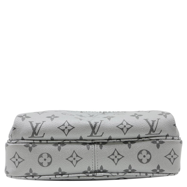 LOUIS VUITTON Outdoor Monogram Reflect Messenger Bag Silver