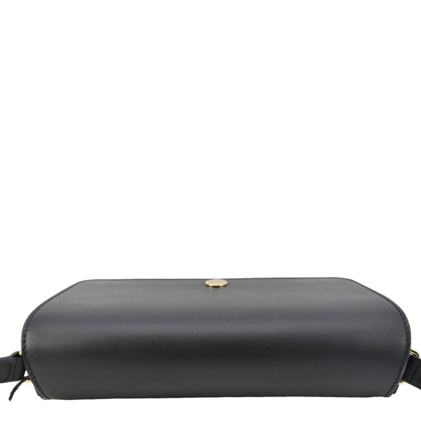 BURBERRY Hampshire Vintage Check Leather Black Crossbody Bag upper side look