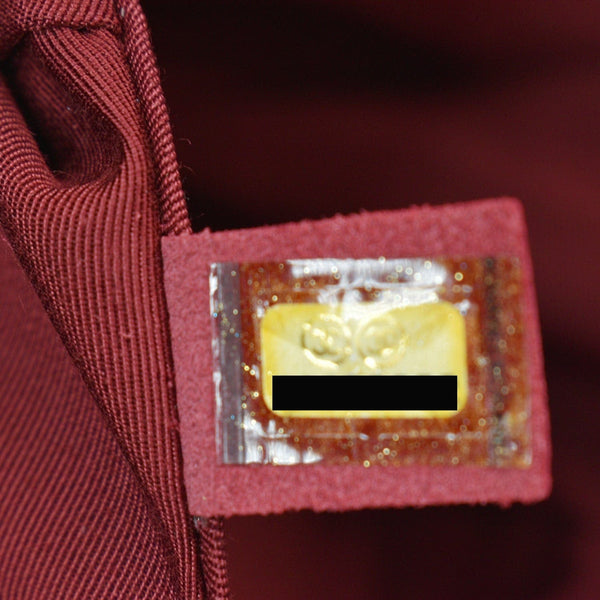 CHANEL Paris Dallas Drawstring Fringe Shoulder Bag Red