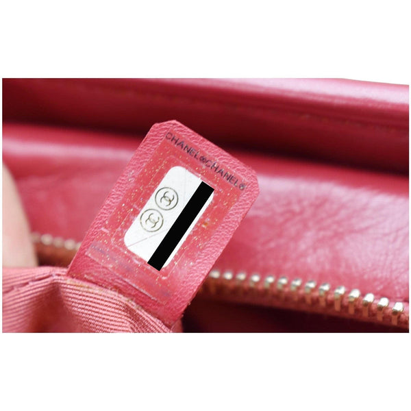 CHANEL Gabrielle Small Aged Calfskin Leather Hobo Crossbody Bag Orange