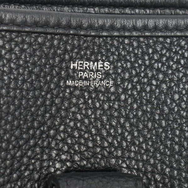 HERMES Evelyne PM Leather Shoulder Bag Black
