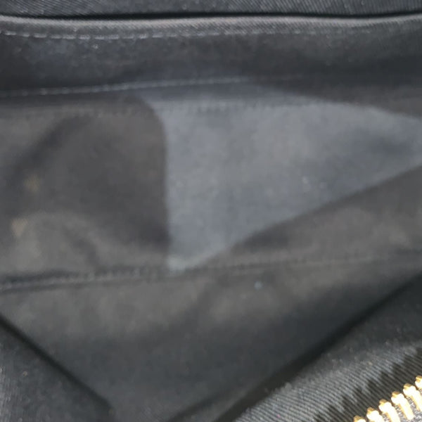 LOUIS VUITTON Saintonge Monogram Empreinte Leather Top Handle Satchel Bag Black