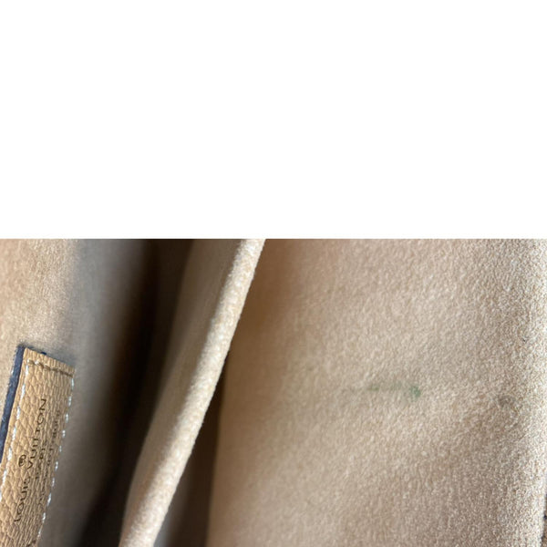 LOUIS VUITTON Metis Pochette Bicolor Monogram Empreinte Leather Crossbody Bag Mocha