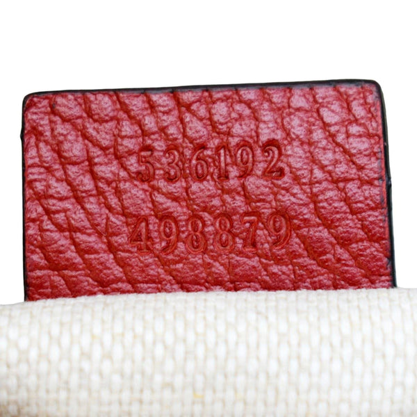 GUCCI Soho Leather Chain Backpack Red 536192