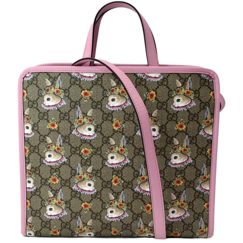 GUCCI Children
s Yuko Higuchi GG Supreme Tote Bag Pink 630542