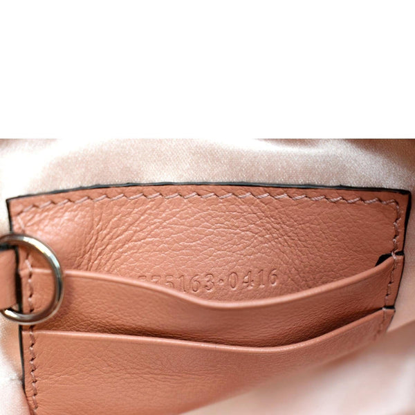 GUCCI GG Marmont Sequin Bucket Crossbody Bag Pink 575163