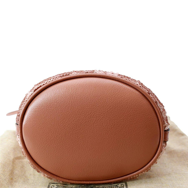 GUCCI GG Marmont Sequin Bucket Crossbody Bag Pink 575163