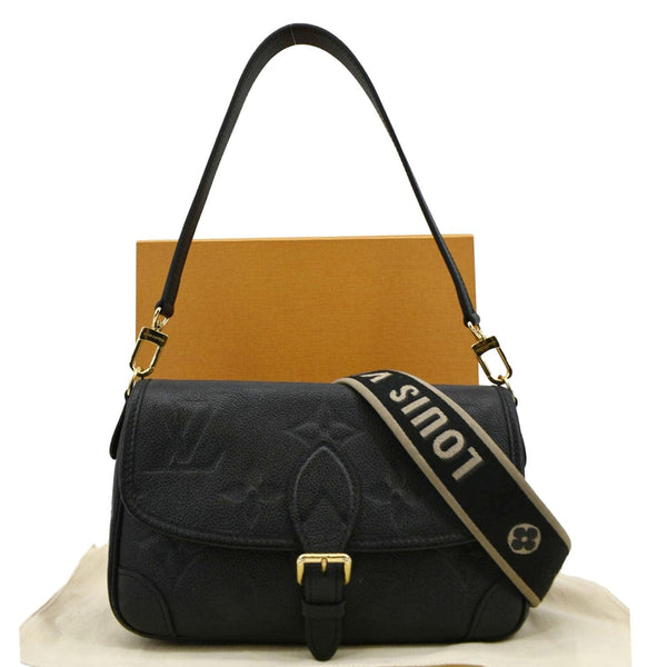 LOUIS VUITTON  Diane Empreinte Leather Crossbody Bag Black