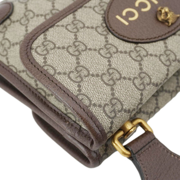 GUCCI Neo Small GG Supreme Canvas Crossbody Bag Beige 501050