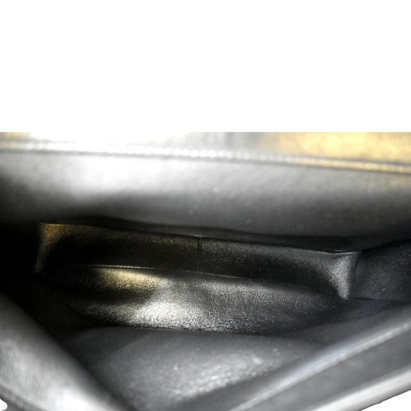 CHANEL Trendy CC Top Handle Flap Quilted Leather Shoulder Bag Black