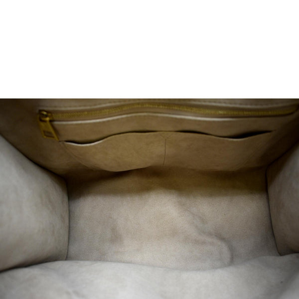 LOUIS VUITTON Women Onthego Spring City MM Monogram Empreinte Leather Shoulder Bag Bicolor