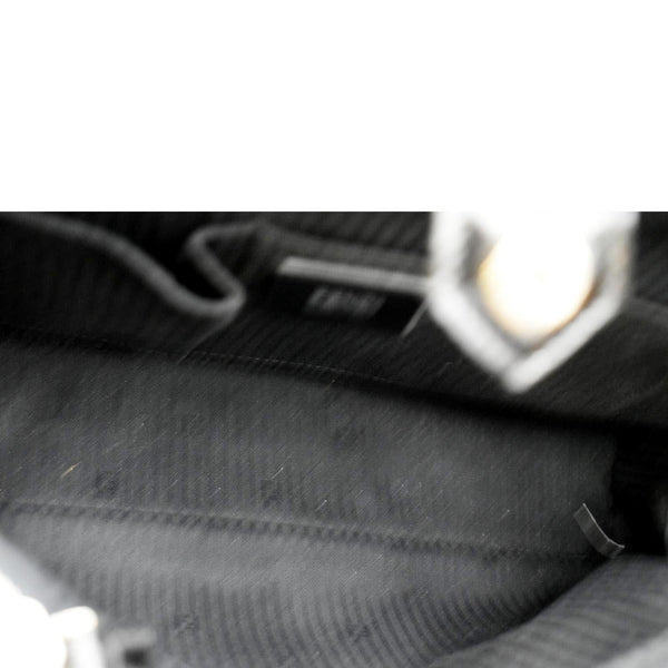 Fendi 2 Jours Patent Leather Shoulder Bag Black in color - Inside