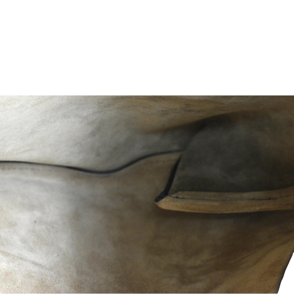 BURBERRY Medium Grommet Smooth Calfskin Hobo Bag Black