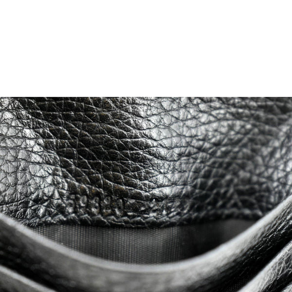 GUCCI Soho Leather Wallet Black 593207