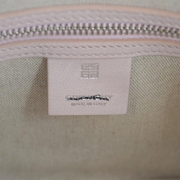 GIVENCHY Antigona Mini Leather Satchel Shoulder Bag Light pink