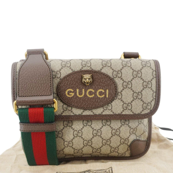 GUCCI Neo Small GG Supreme Canvas Crossbody Bag Beige 501050