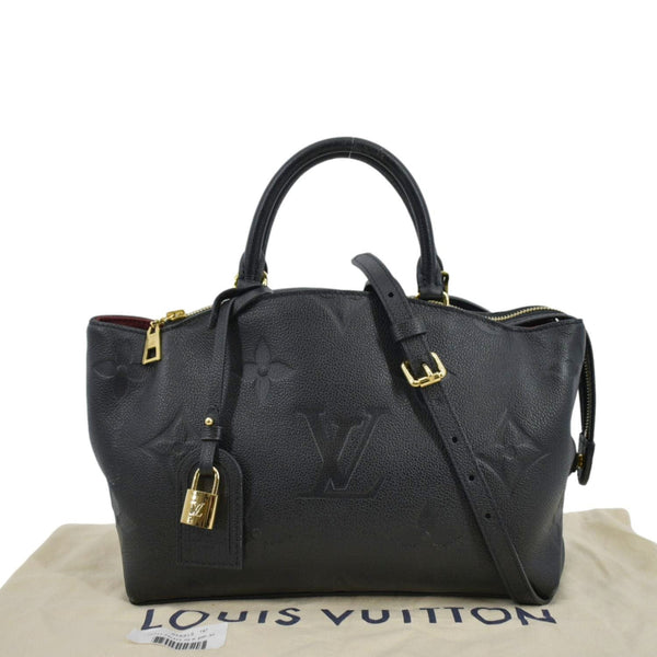 LOUIS VUITTON Petit Palais Monogram Empreinte Leather Shoulder Bag Black
