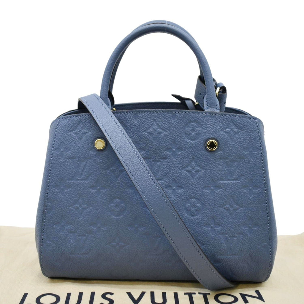 Louis Vuitton Montaigne Bb Monogram Empreinte Leather Satchel Bag Dahlia