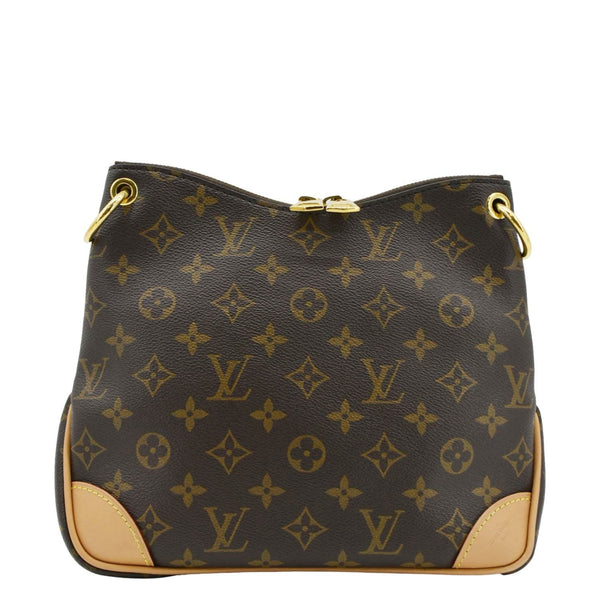 LOUIS VUITTON Odeon PM Shoulder Bag Brown back side