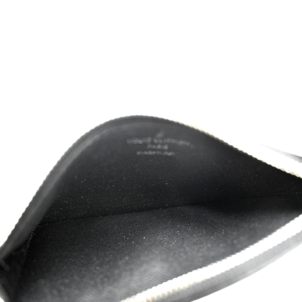 LOUIS VUITTON Monogram Eclipse Canvas Coin Card Holder Black