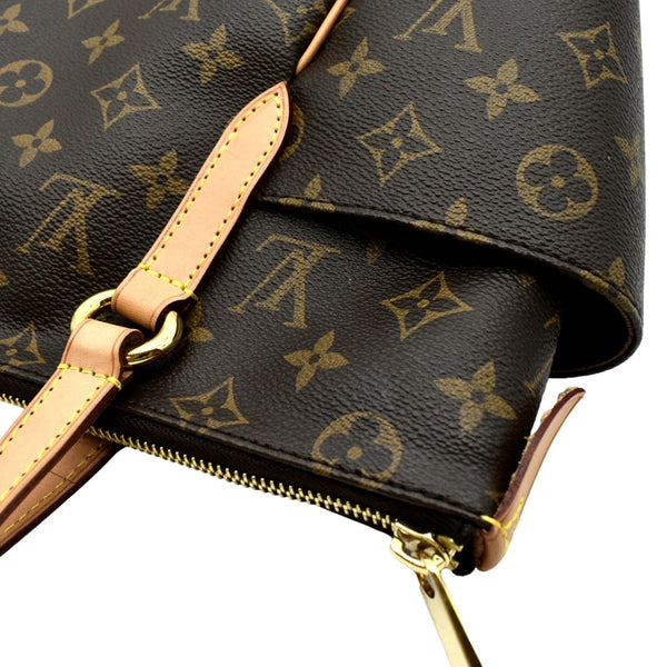 LOUIS VUITTON Totally PM Monogram Canvas Shoulder Tote Bag Brown
