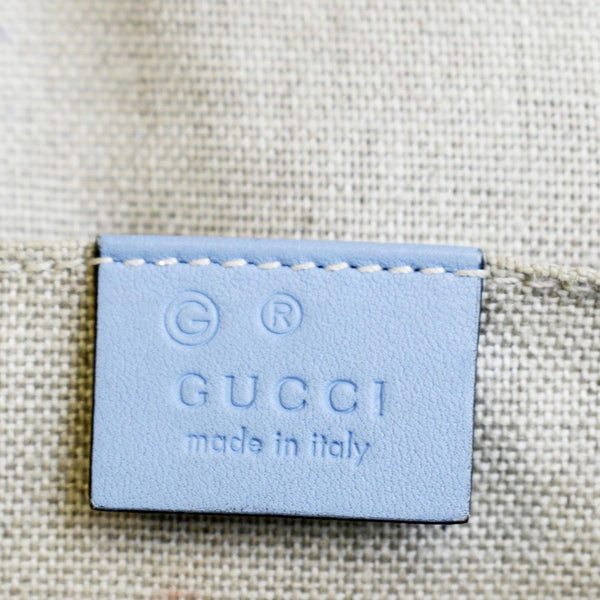 Gucci Mini Dome Leather Crossbody Bag Mineral in Blue - Made in Italy