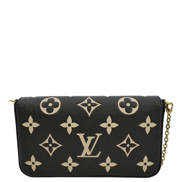 LOUIS VUITTON Felicie Pochette Monogram Empreinte Crossbody Bag Bicolor