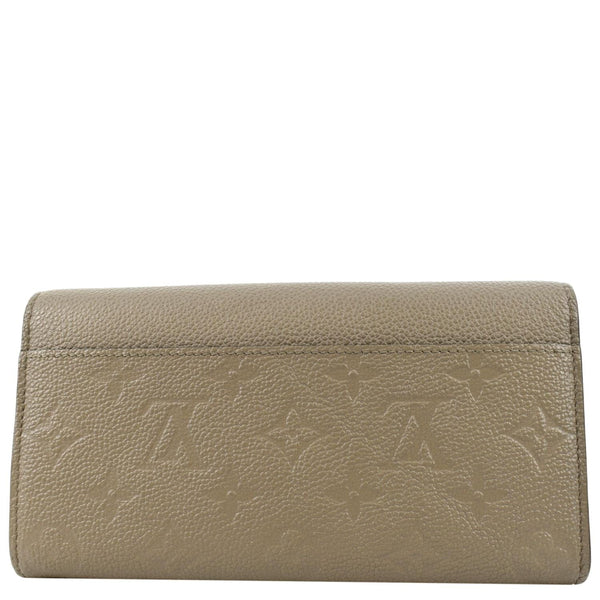 LOUIS VUITTON Sarah Monogram Empreinte Leather Wallet Tourterelle