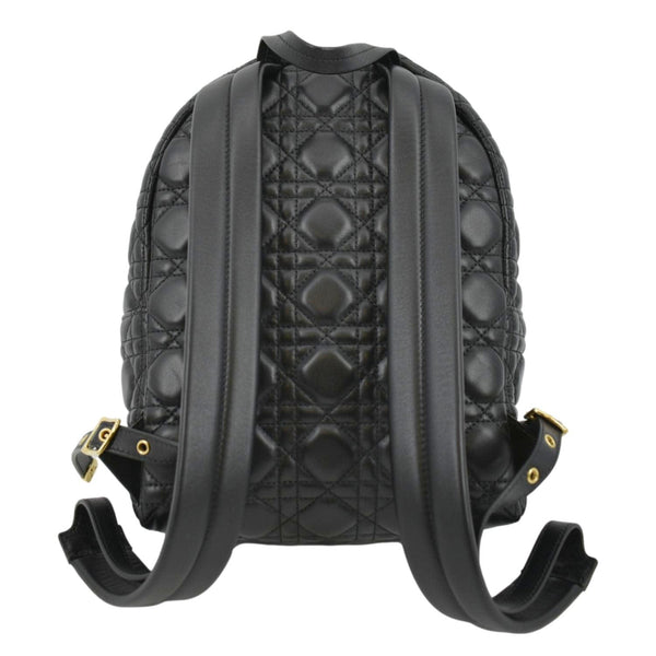 CHRISTIAN DIOR Cannage Quilted Leather Backpack Black
