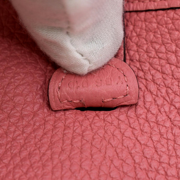 HERMES Women Maxi Evelyne Amazone TPM Clemence Leather Crossbody Bag Pink