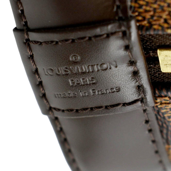 LOUIS VUITTON Alma BB Damier Ebene Satchel Crossbody Bag Brown