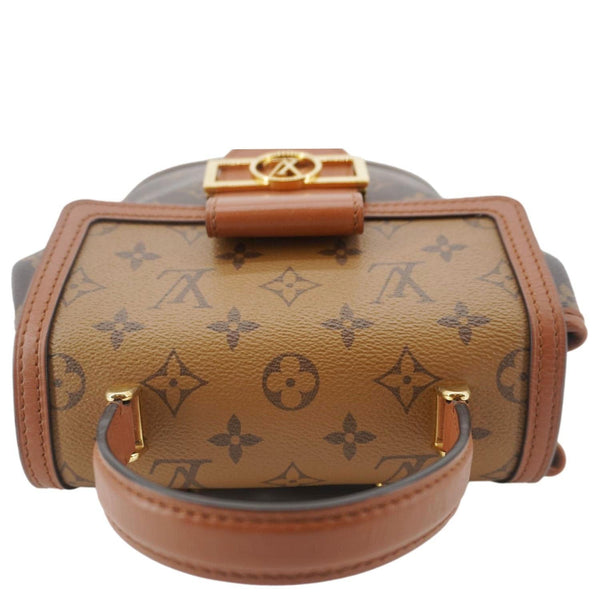 LOUIS VUITTON Dauphine PM Monogram Reverse Canvas Backpack Brown