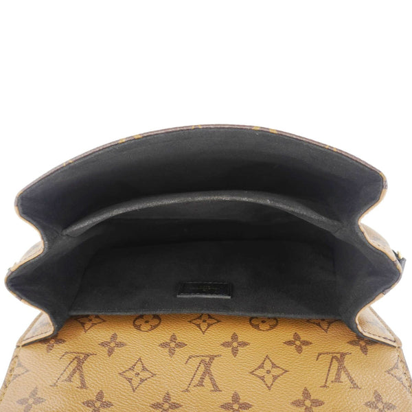 LOUIS VUITTON Metis Pochette Reverse Monogram Canvas Crossbody Bag Brown