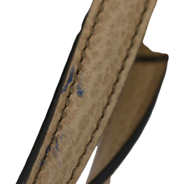 GUCCI Soho Leather Top Handle Hobo Bag Beige 607722