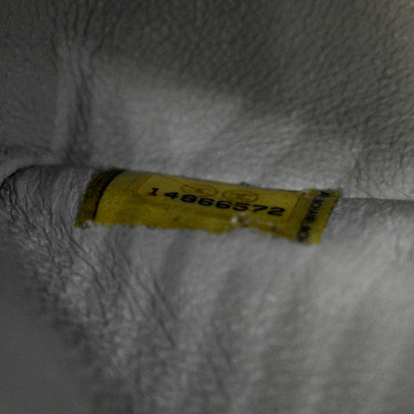 CHANEL Medium Double Flap Calfskin Leather Shoulder Bag Grey