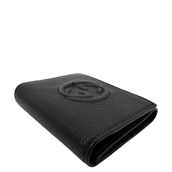 GUCCI Soho Leather Wallet Black 593207