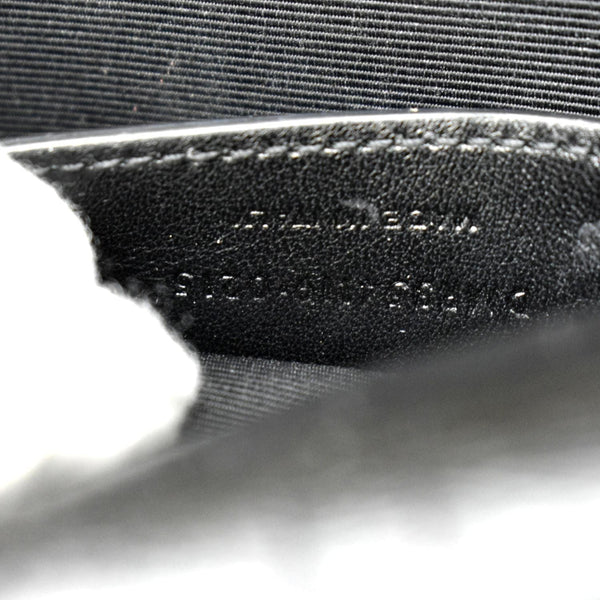 YVES SAINT LAURENT Kate Crocodile Embossed Leather Shoulder Bag Black