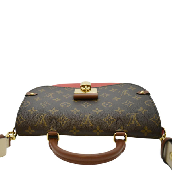 LOUIS VUITTON Vaugirard Monogram Canvas Shoulder Bag Coquelicot