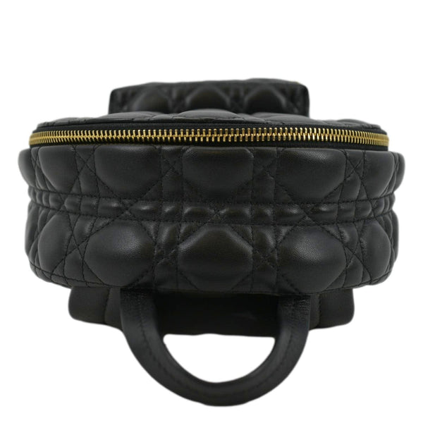 CHRISTIAN DIOR Cannage Quilted Leather Backpack Black